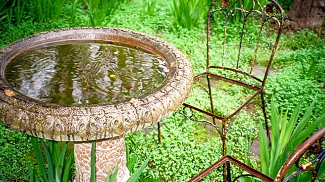 Use Old Empty Litter Containers As A Creative Way To Add Mosquito Protection To Bird Baths