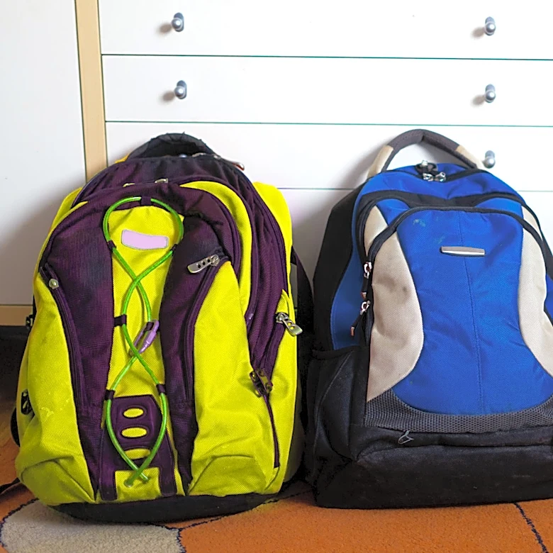 The Affordable IKEA Solution To Keep Backpacks Off The Ground & Out Of The Way