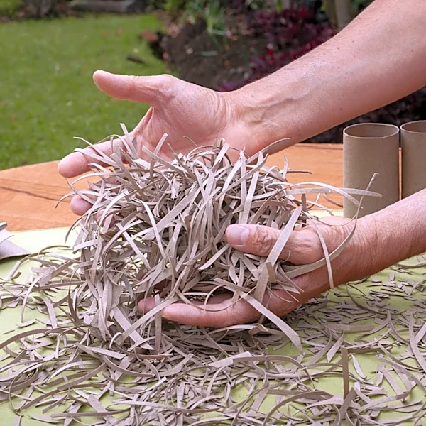 Gardener Transforms Scrap Paper And Cement Into A Rustic Planter With An Impressive DIY