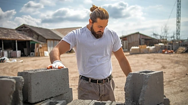 Use Cinder Blocks For Incredibly Easy-To-Build Fireplace Wood Storage