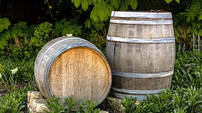 Man Turns An Old Wine Barrel Into A Rustic Garden Bench With An Impressive DIY