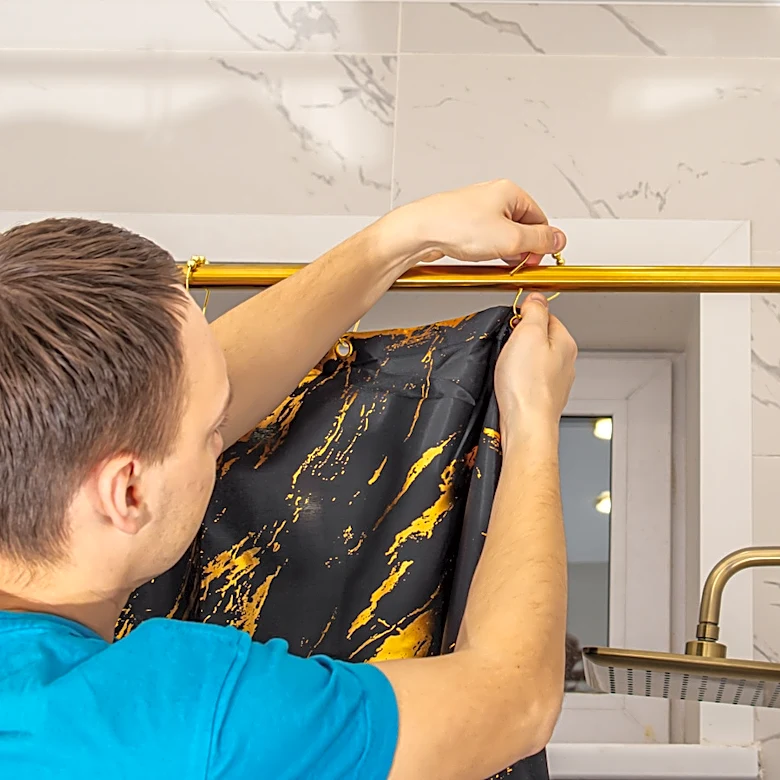 Replace Your Old Shower Curtain Rod: The Amazon Find That Doubles As A Towel Rack