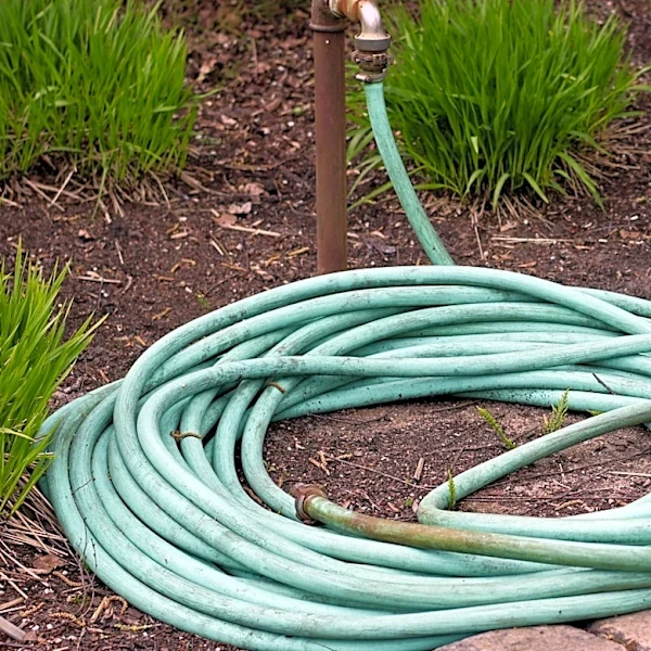 Say Goodbye To Pricey Outdoor Lights — Use Old Hoses To Brighten Garden Paths