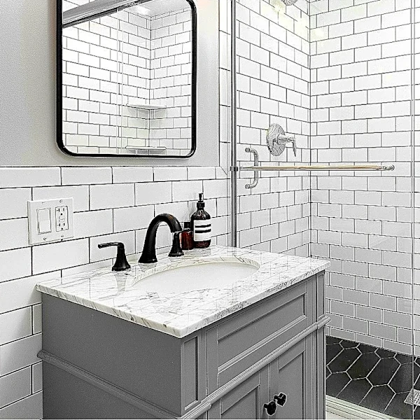 Goodbye Traditional Subway Tile Showers: The Art Deco-Inspired Design That Looks Beautiful