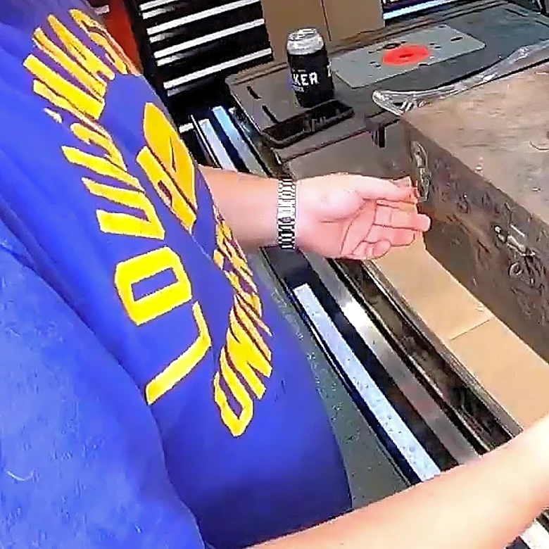 Man Turns Old Toolbox Into A Stunning Overhead Garage Light With An Impressive DIY