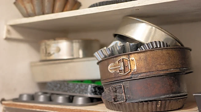 A Rustic DIY: Use Old Cake Pans To Keep Counters Organized And Stylish