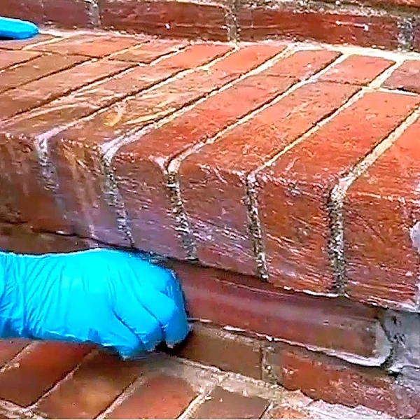 He Transforms Old Brick Stairs With Stone Aggregate For A Sleek Upgrade