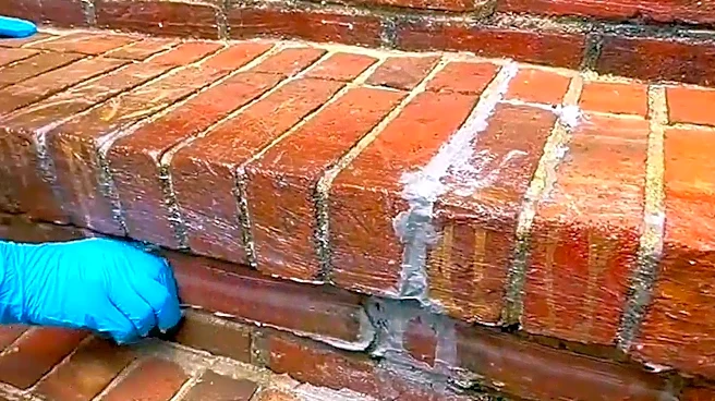 He Transforms Old Brick Stairs With Stone Aggregate For A Sleek Upgrade