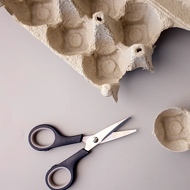 Transform Large Egg Cartons Into A Funky Lampshade With A Simple DIY