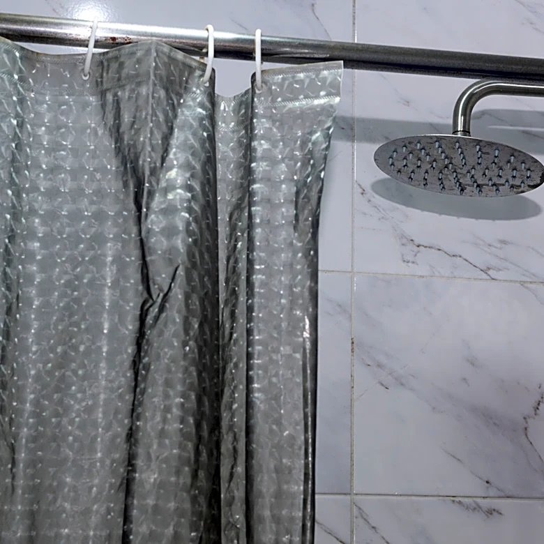 No More Basic Shower Curtains: The Chic Alternative On Amazon That Adds Storage