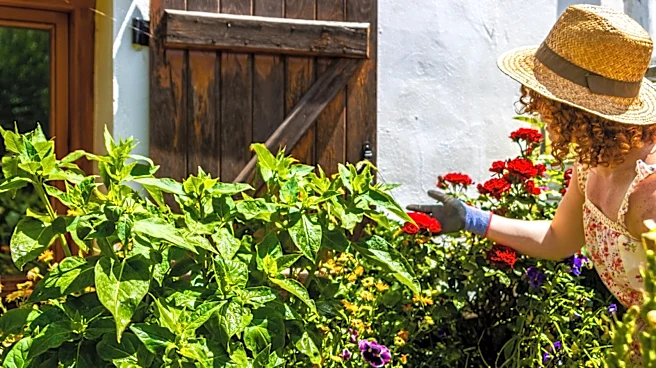 Woven Willow Edging Gives Mulched Flower Beds A Cottage-Garden Border