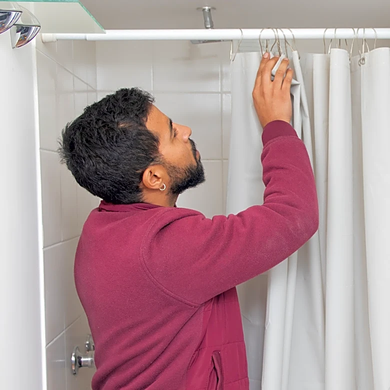 Better Than A Boring Shower Curtain: A Funky Maximalist Style Alternative From Amazon