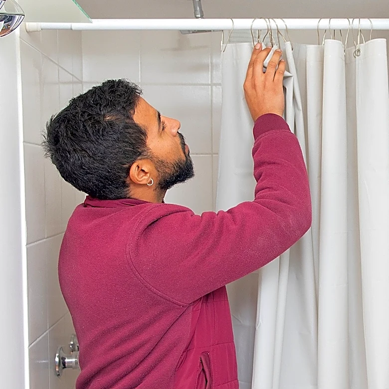 Upgrade Your Bathtub Curtain With A Solution That Adds Storage