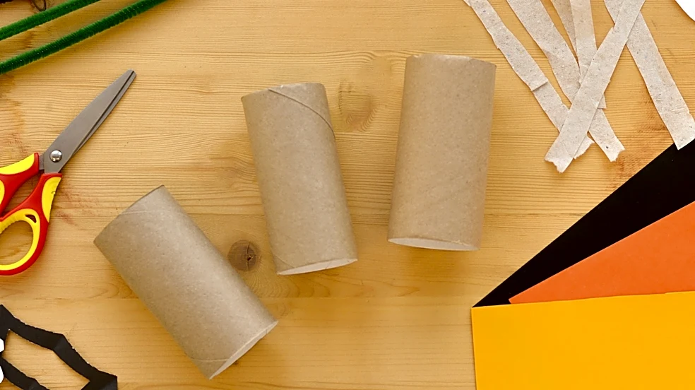 Use Clothespins To Turn Toilet Paper Rolls Into DIY Hanging Bat Decor For Your Backyard
