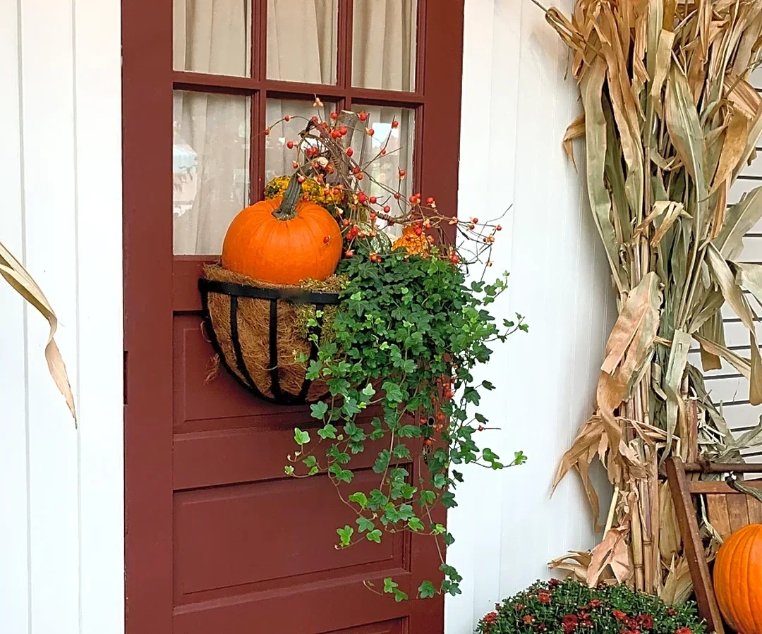 Upcycle A Common Garden Tool Into Unique Front Door Decor With A DIY