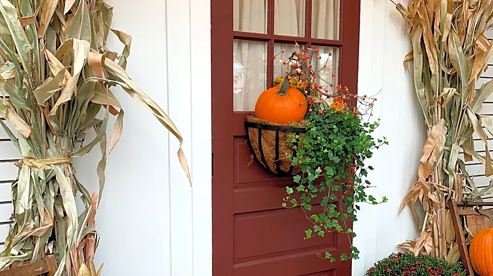 Upcycle A Common Garden Tool Into Unique Front Door Decor With A DIY