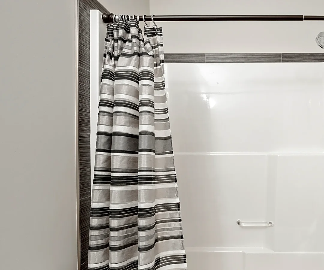 Don't Toss Your Old Shower Curtain: Turn It Into An Affordable Backsplash For Your Desk