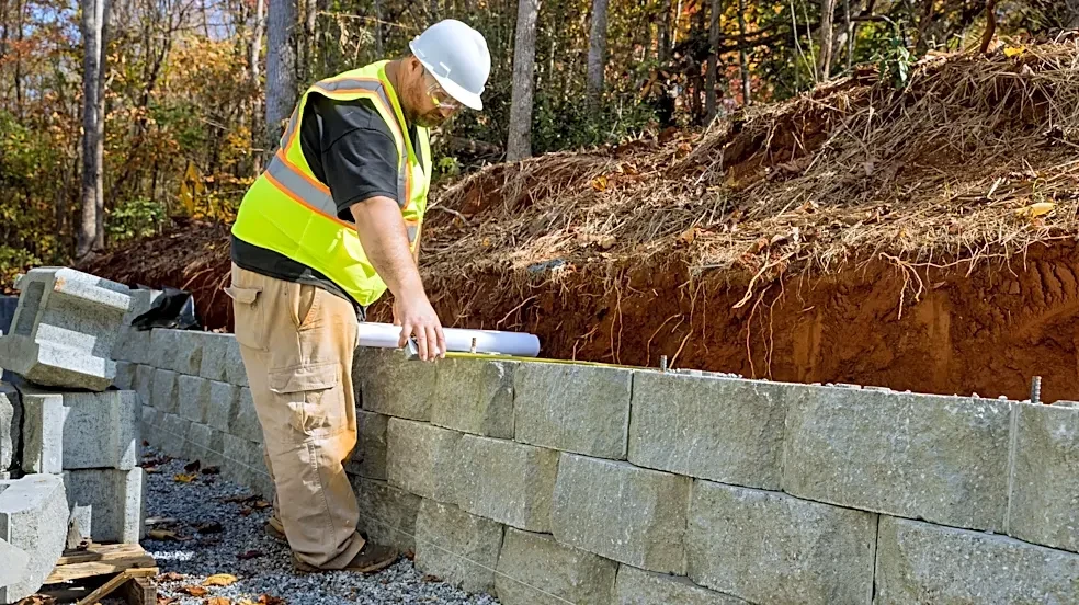 Why Drainage Matters Behind Concrete Blocks In A Retaining Wall