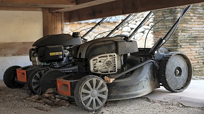 She Builds A Simple Table That Keeps Her Lawn Mower Stored Away