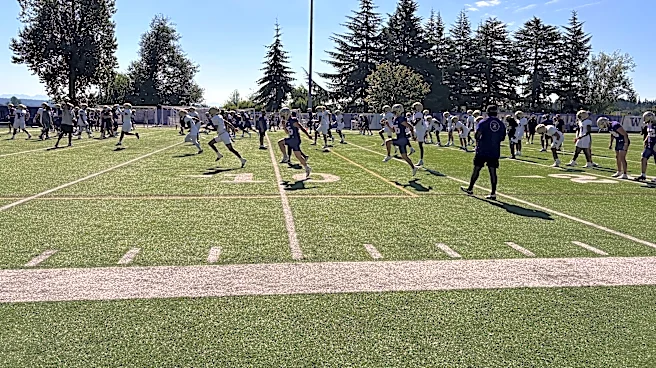 Quarterbacks post strong day at Washington football's fall practice
