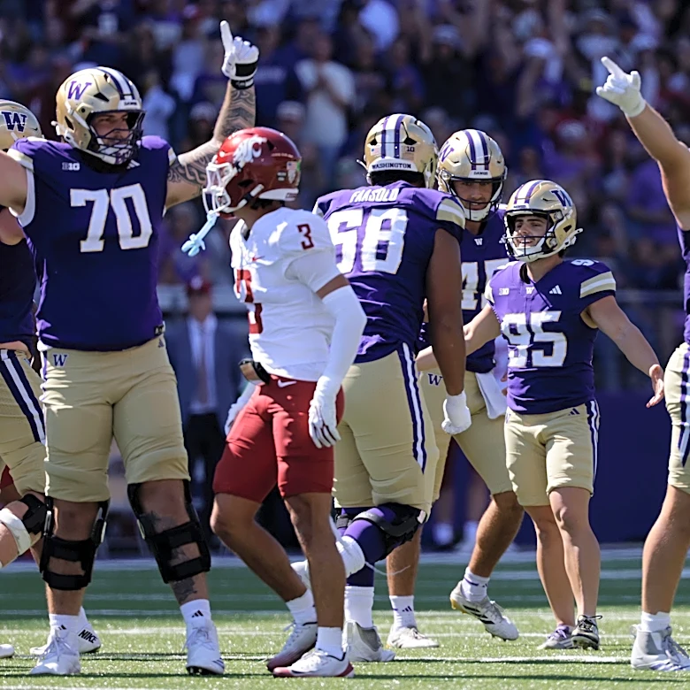 Washington football's defensive line rising to early season challenges