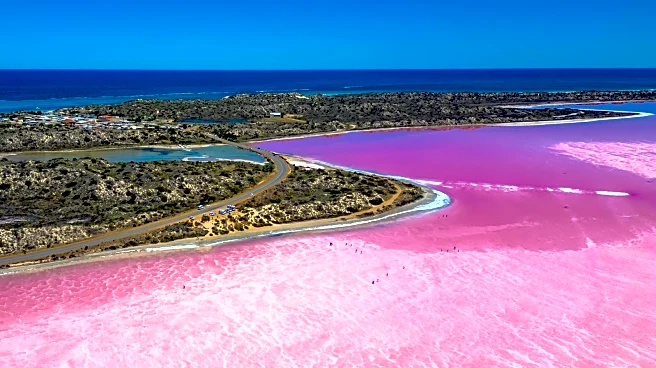 This Astounding Natural Lake In Australia Ranges From Vivid Magenta To Bubblegum Pink