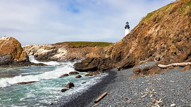 Tucked On Oregon's Coast Is A Scenic Cobbled Beach With Soothing Waves, Harbor Seals, And A Lighthouse