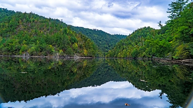 This Tennessee Lake Near Great Smoky Mountains National Park Is Surrounded By Appalachian Mountain Views