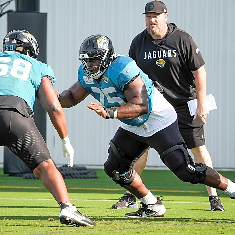 Jaguars' Liam Coen praises Emmanuel Pregnon’s strength, rapid rise