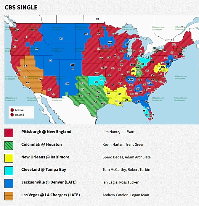 Jaguars v. Broncos TV map: Will Week 2 game be broadcast in your area?