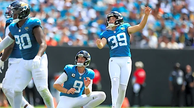 Jaguars' Cam Little just missed 70-yard field goal attempt v. Patriots