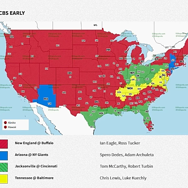 Jaguars vs. Bengals broadcast map: Will the game be on TV?