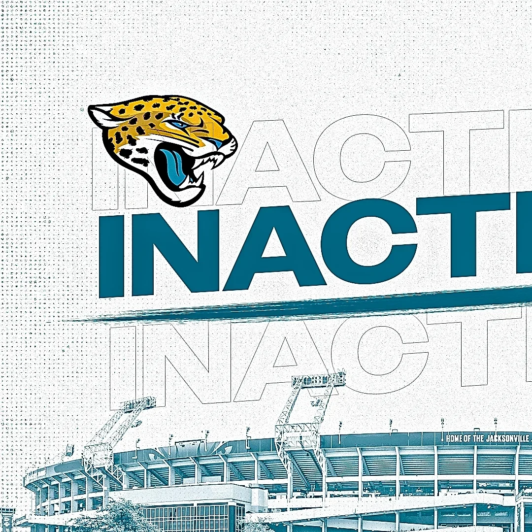 7 Jaguars inactive v. Texans, including 4 rookies