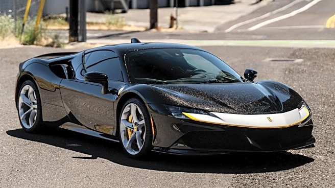 This Nero Galaxy Ferrari SF90 Might Have The Best Black Paint You've Ever Seen On A Car