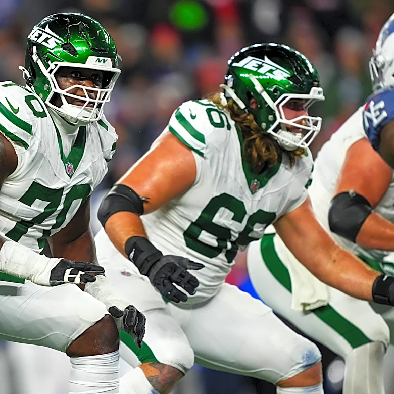 Where does PFF rank the Jets' offensive line into Week 2?