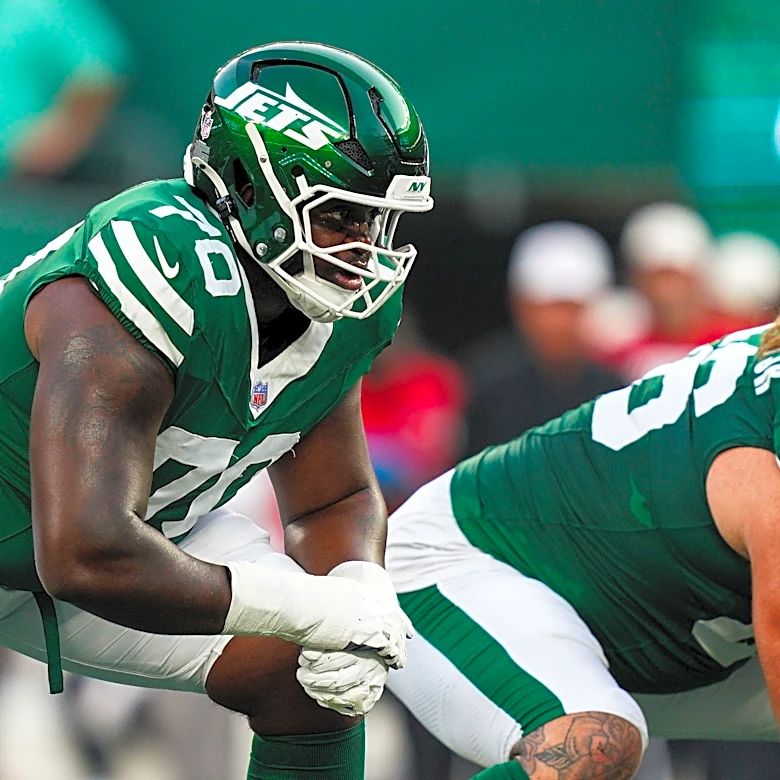 Where does PFF rank the Jets' offensive line into Week 3?
