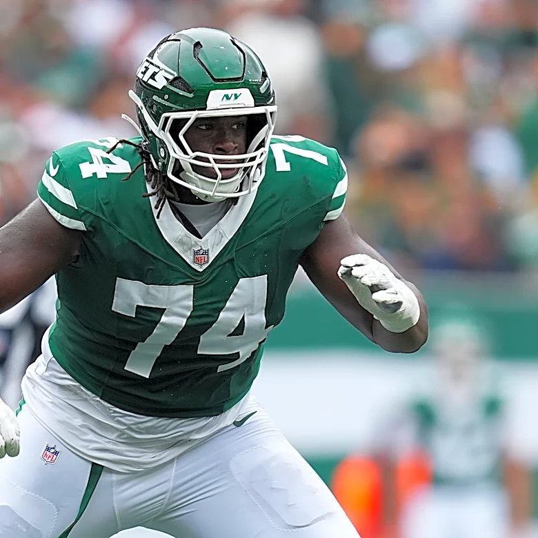 Where does PFF rank the Jets' offensive line entering Week 4?