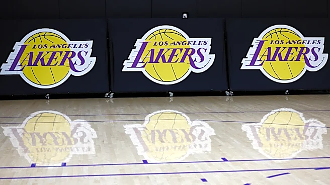 Lakers have installed two basketball courts at their practice facility