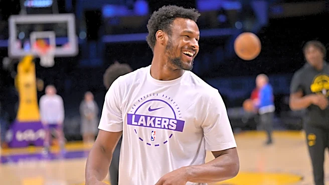 Bronny James: Lakers have 'good vibes everywhere'