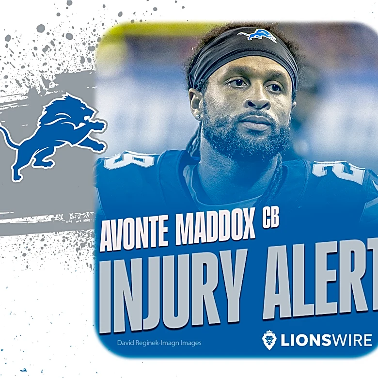 Lions injury update: DB Avonte Maddox exits vs. Bills, questionable to return