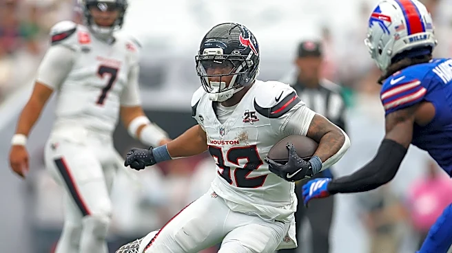 How did former Lions RB David Montgomery do in first Texans game?