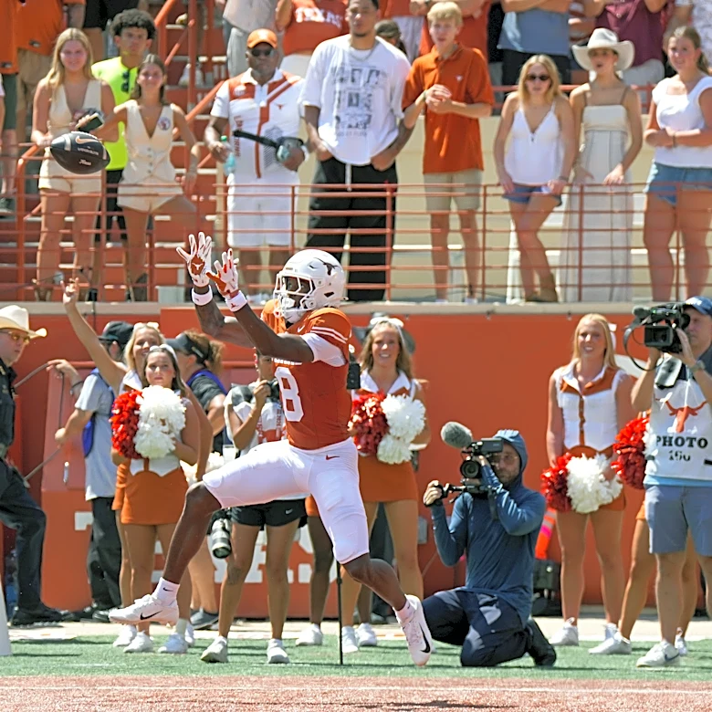 Transfer WR Cam Coleman shines in his Longhorns debut