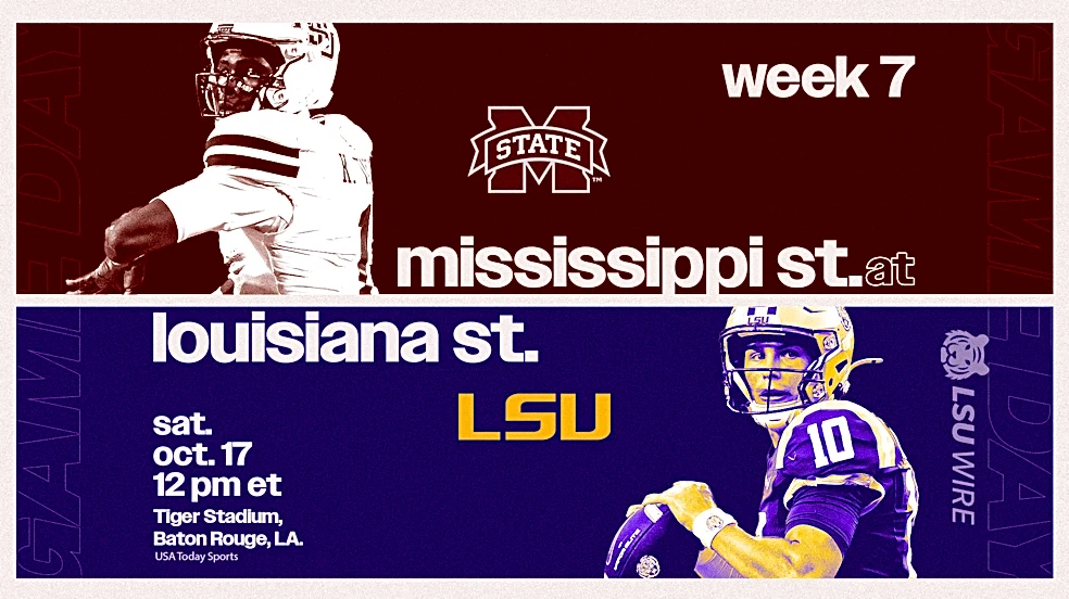LSU football vs Mississippi State game today, live updates, how to watch, score