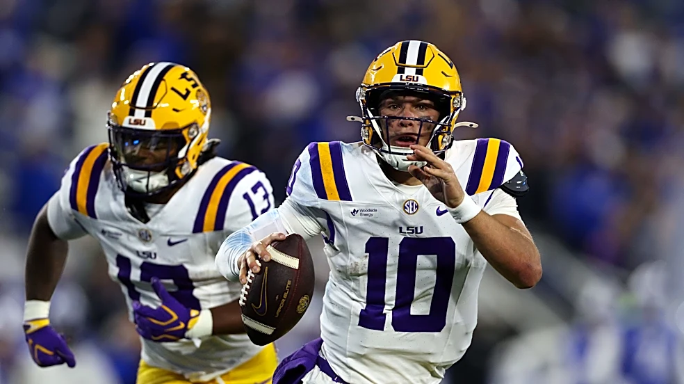 Where LSU football's Sam Leavitt ranks in QBR after Mississippi State win