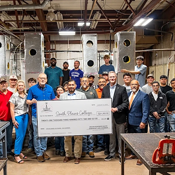 Levelland EDC donates over $21K to South Plains College’s HART program