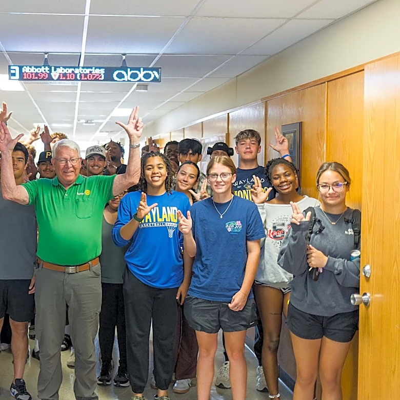 Wayland Baptist School of Business celebrates arrival of Starnes Market Ticker