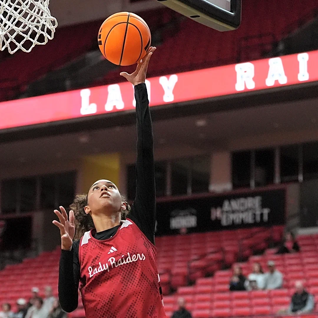 Who started in Texas Tech women's basketball exhibition? Okechukwu debuts