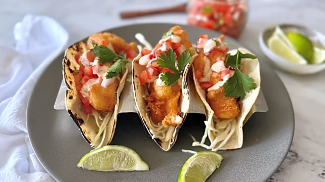 Baja-Style Fish Tacos With Crunchy Slaw And Tangy Lime Crema