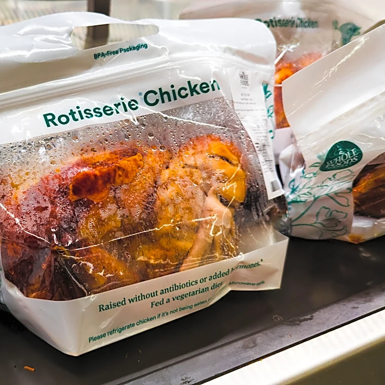 Here's Why Whole Foods' Rotisserie Chicken May Taste Bland