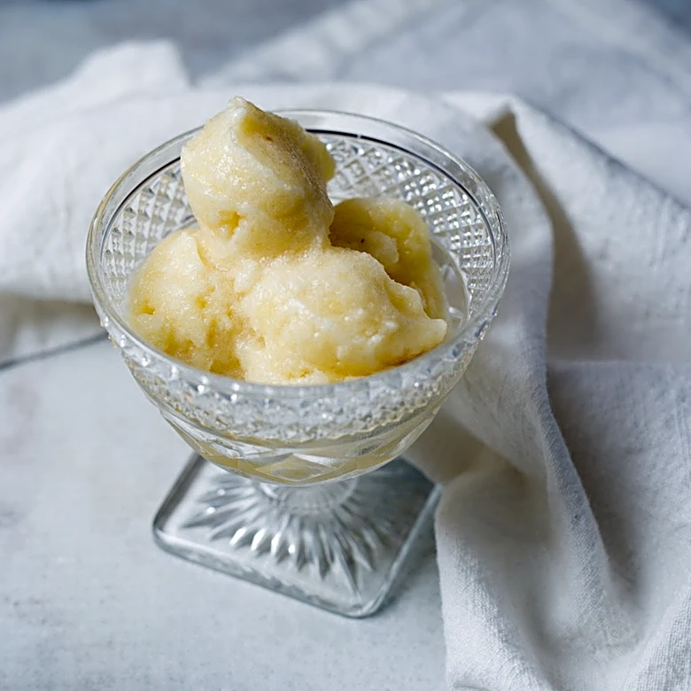 5-Minute Pineapple Sorbet Recipe
